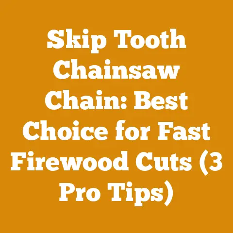Skip Tooth Chainsaw Chain: Best Choice for Fast Firewood Cuts (3 Pro Tips)