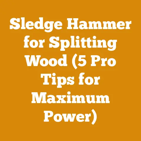 Sledge Hammer for Splitting Wood (5 Pro Tips for Maximum Power)