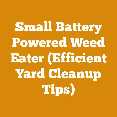 Small Battery Powered Weed Eater (Efficient Yard Cleanup Tips)