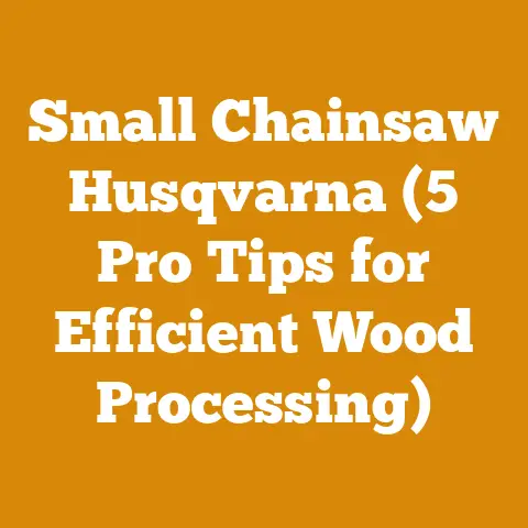 Small Chainsaw Husqvarna (5 Pro Tips for Efficient Wood Processing)