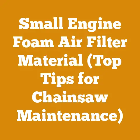 Small Engine Foam Air Filter Material (Top Tips for Chainsaw Maintenance)