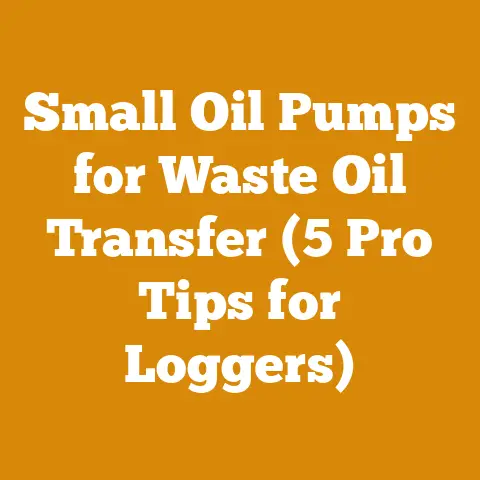 Small Oil Pumps for Waste Oil Transfer (5 Pro Tips for Loggers)