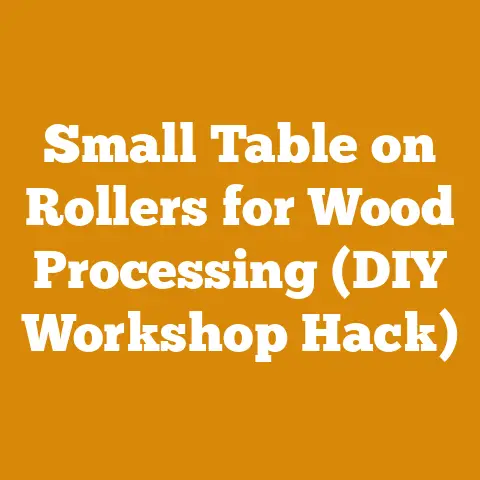 Small Table on Rollers for Wood Processing (DIY Workshop Hack)
