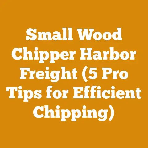 Small Wood Chipper Harbor Freight (5 Pro Tips for Efficient Chipping)