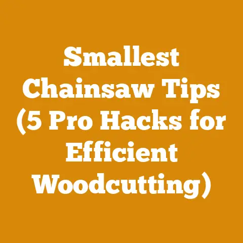 Smallest Chainsaw Tips (5 Pro Hacks for Efficient Woodcutting)