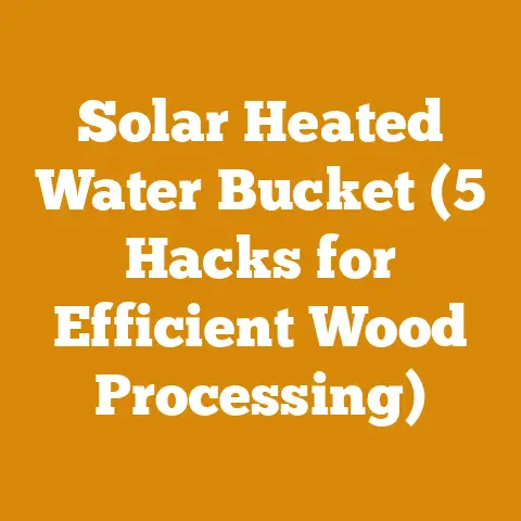 Solar Heated Water Bucket (5 Hacks for Efficient Wood Processing)