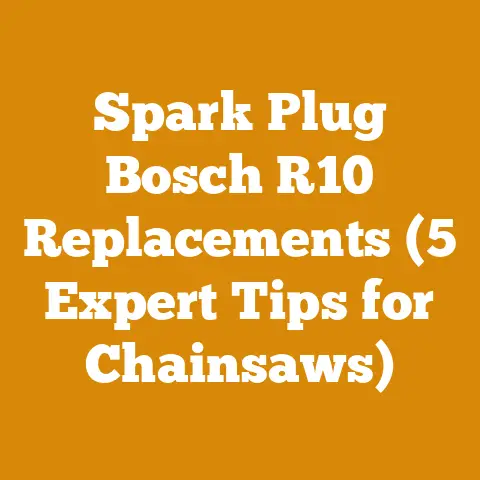 Spark Plug Bosch R10 Replacements (5 Expert Tips for Chainsaws)