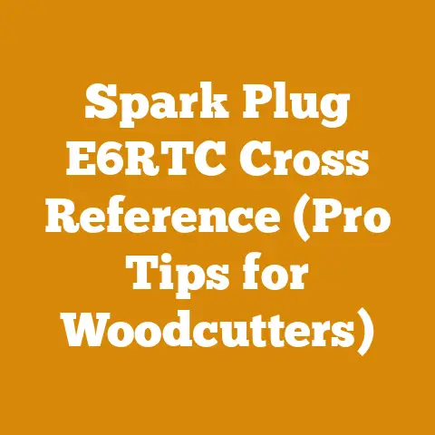 Spark Plug E6RTC Cross Reference (Pro Tips for Woodcutters)