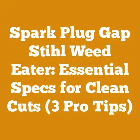 Spark Plug Gap Stihl Weed Eater: Essential Specs for Clean Cuts (3 Pro Tips)