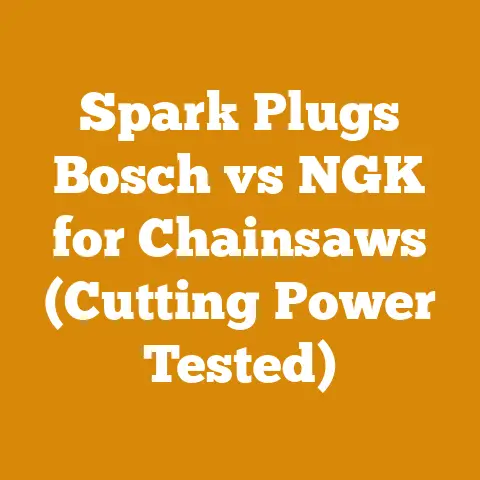 Spark Plugs Bosch vs NGK for Chainsaws (Cutting Power Tested)