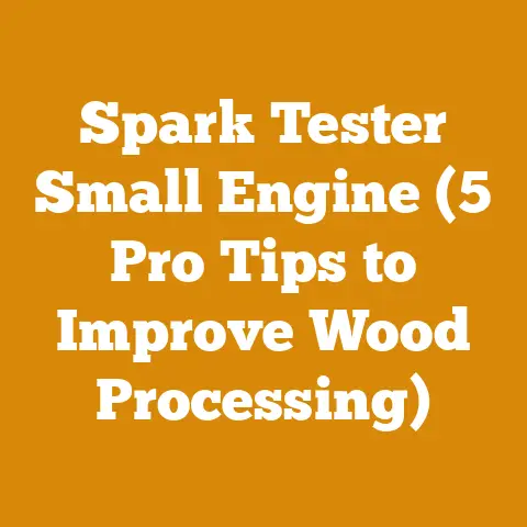 Spark Tester Small Engine (5 Pro Tips to Improve Wood Processing)