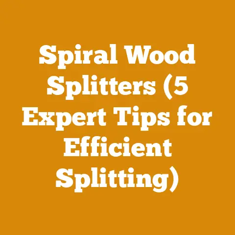 Spiral Wood Splitters (5 Expert Tips for Efficient Splitting)