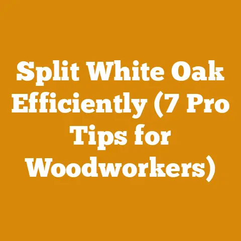 Split White Oak Efficiently (7 Pro Tips for Woodworkers)
