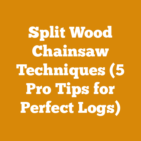 Split Wood Chainsaw Techniques (5 Pro Tips for Perfect Logs)