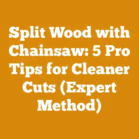 Split Wood with Chainsaw: 5 Pro Tips for Cleaner Cuts (Expert Method)