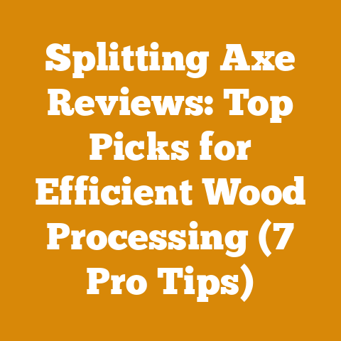 Splitting Axe Reviews: Top Picks for Efficient Wood Processing (7 Pro Tips)
