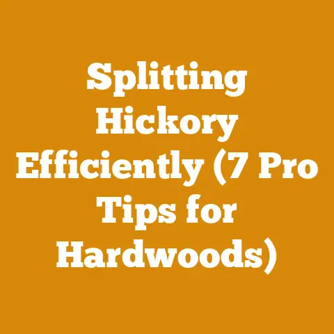 Splitting Hickory Efficiently (7 Pro Tips for Hardwoods)