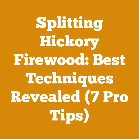 Splitting Hickory Firewood: Best Techniques Revealed (7 Pro Tips)