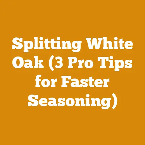 Splitting White Oak (3 Pro Tips for Faster Seasoning)