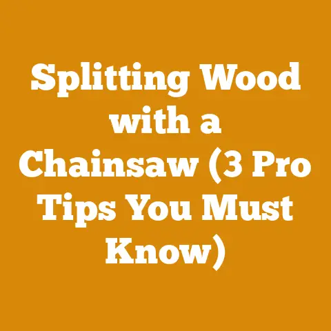 Splitting Wood with a Chainsaw (3 Pro Tips You Must Know)