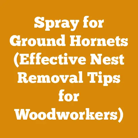 Spray for Ground Hornets (Effective Nest Removal Tips for Woodworkers)