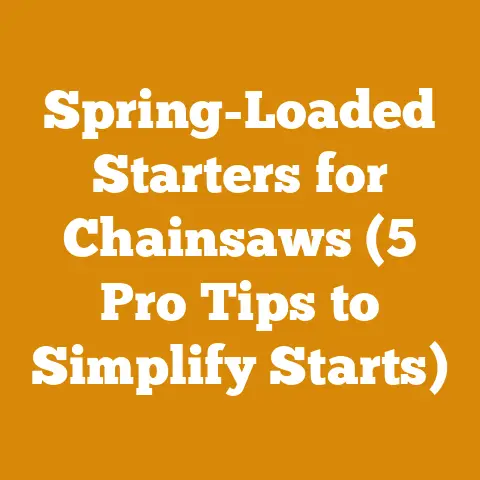 Spring-Loaded Starters for Chainsaws (5 Pro Tips to Simplify Starts)