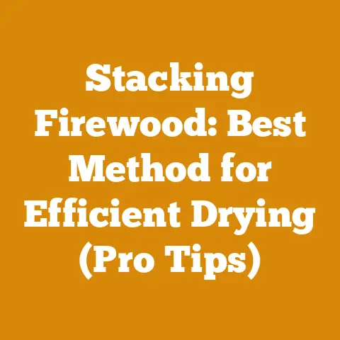 Stacking Firewood: Best Method for Efficient Drying (Pro Tips)
