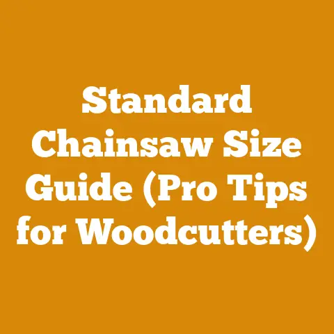 Standard Chainsaw Size Guide (Pro Tips for Woodcutters)