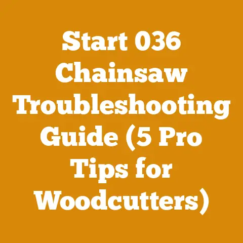 Start 036 Chainsaw Troubleshooting Guide (5 Pro Tips for Woodcutters)