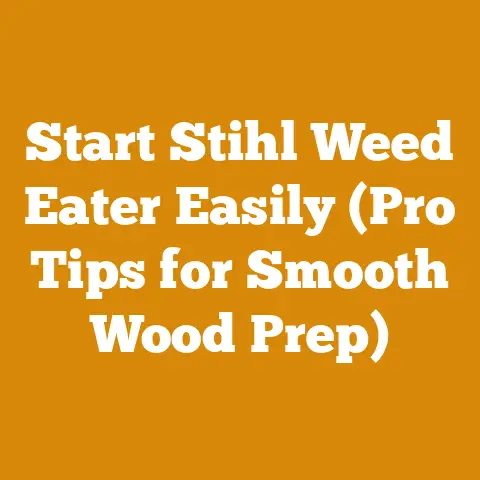 Start Stihl Weed Eater Easily (Pro Tips for Smooth Wood Prep)