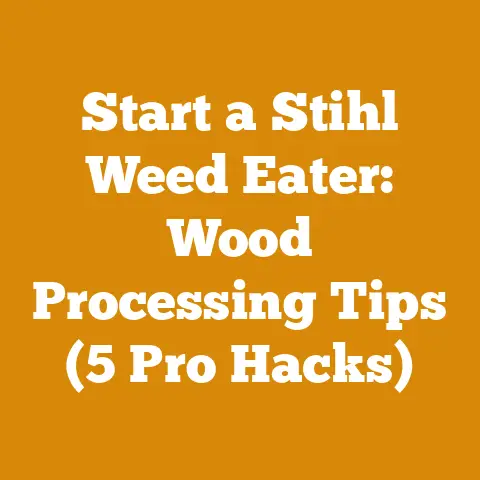 Start a Stihl Weed Eater: Wood Processing Tips (5 Pro Hacks)