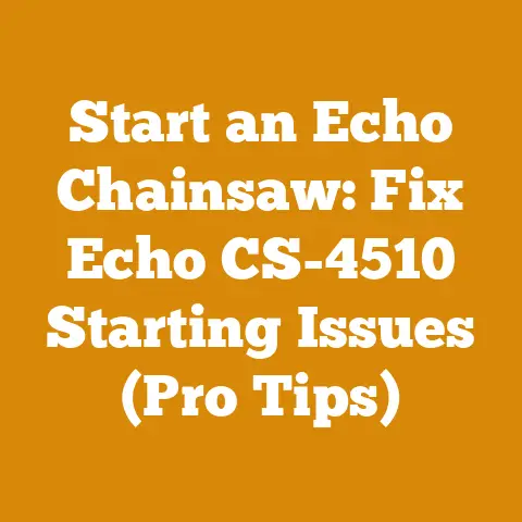Start an Echo Chainsaw: Fix Echo CS-4510 Starting Issues (Pro Tips)