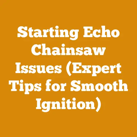 Starting Echo Chainsaw Issues (Expert Tips for Smooth Ignition)