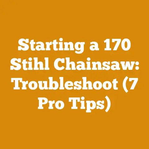 Starting a 170 Stihl Chainsaw: Troubleshoot (7 Pro Tips)