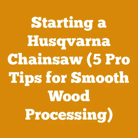 Starting a Husqvarna Chainsaw (5 Pro Tips for Smooth Wood Processing)