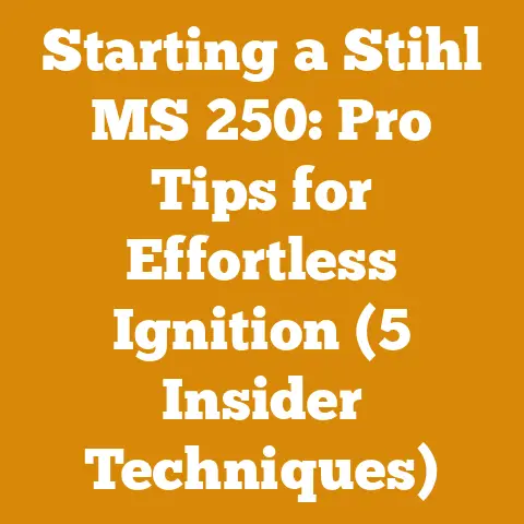 Starting a Stihl MS 250: Pro Tips for Effortless Ignition (5 Insider Techniques)