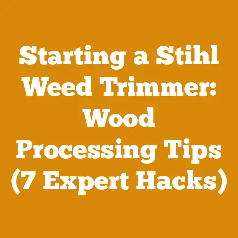 Starting a Stihl Weed Trimmer: Wood Processing Tips (7 Expert Hacks)