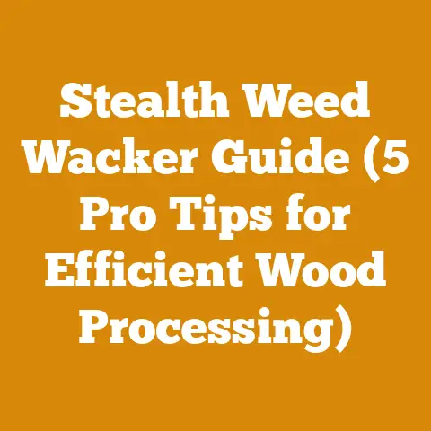 Stealth Weed Wacker Guide (5 Pro Tips for Efficient Wood Processing)