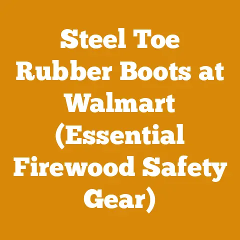 Steel Toe Rubber Boots at Walmart (Essential Firewood Safety Gear)