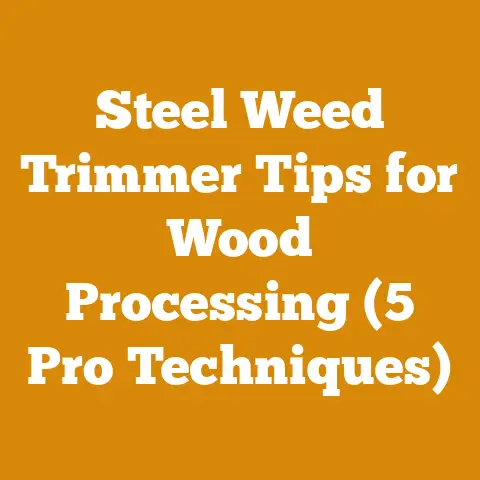 Steel Weed Trimmer Tips for Wood Processing (5 Pro Techniques)