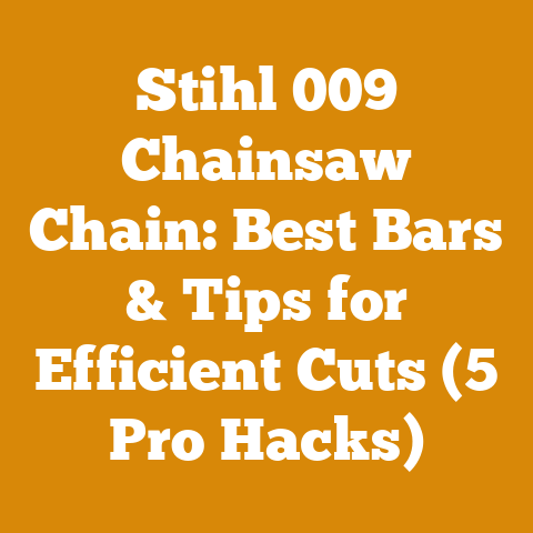 Stihl 009 Chainsaw Chain: Best Bars & Tips for Efficient Cuts (5 Pro Hacks)