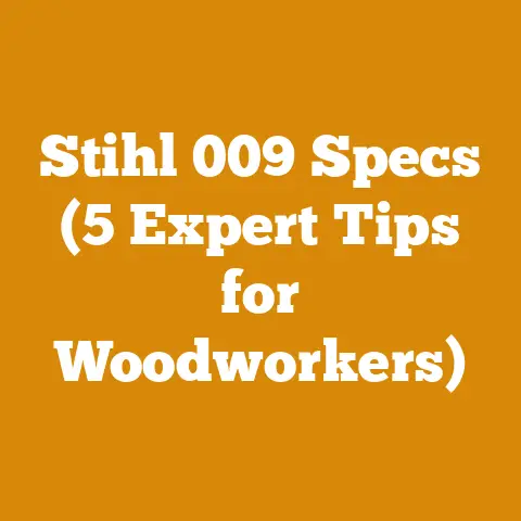 Stihl 009 Specs (5 Expert Tips for Woodworkers)