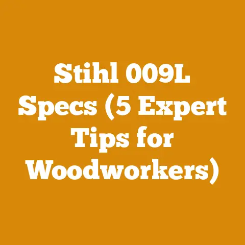 Stihl 009L Specs (5 Expert Tips for Woodworkers)