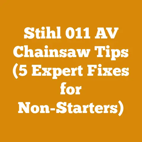 Stihl 011 AV Chainsaw Tips (5 Expert Fixes for Non-Starters)