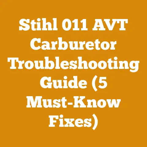 Stihl 011 AVT Carburetor Troubleshooting Guide (5 Must-Know Fixes)