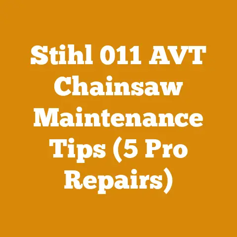 Stihl 011 AVT Chainsaw Maintenance Tips (5 Pro Repairs)