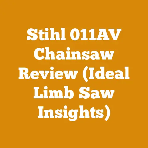 Stihl 011AV Chainsaw Review (Ideal Limb Saw Insights)