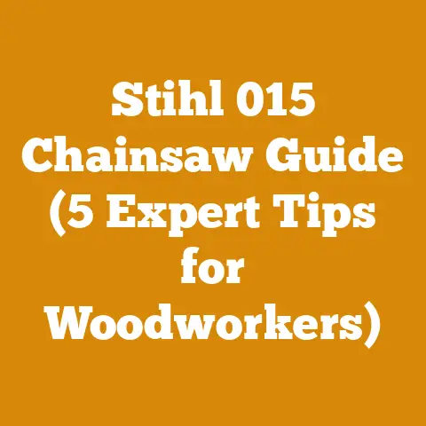 Stihl 015 Chainsaw Guide (5 Expert Tips for Woodworkers)