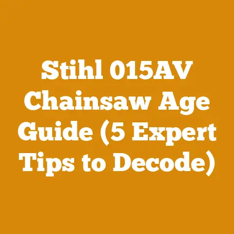 Stihl 015AV Chainsaw Age Guide (5 Expert Tips to Decode)