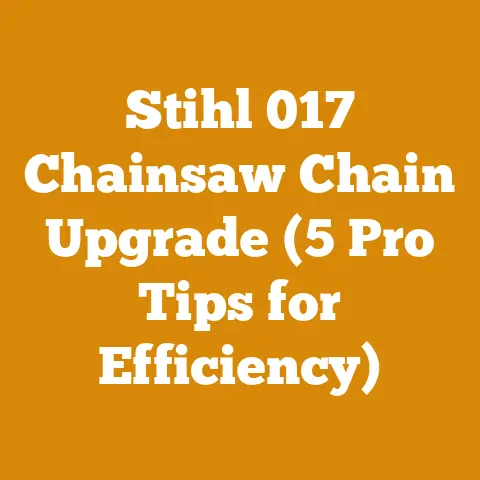 Stihl 017 Chainsaw Chain Upgrade (5 Pro Tips for Efficiency)